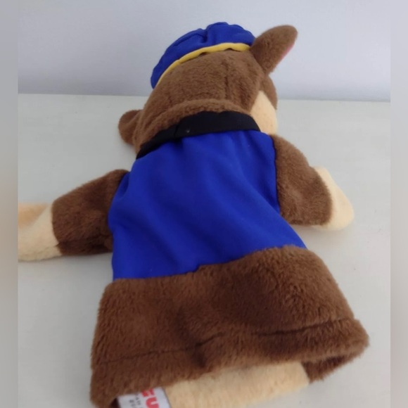 Paw Patrol CHASE German Shepard Pup Blue Uniform Plush Hand Puppet by Gund NWT - Picture 6 of 8
